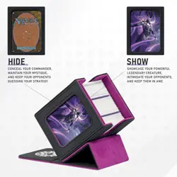 MTG Deck Box for Commander Display,Card Deck Box Fits 100 Double Sleeved Cards, - Image 5