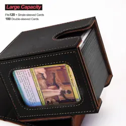 MTG Deck Box for Commander Display,Card Deck Box Fits 100 Double Sleeved Cards, - Image 3