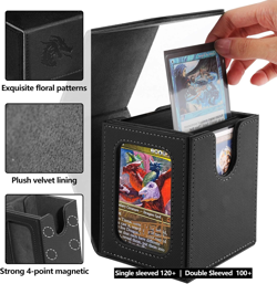 MTG Deck Box for Commander Display,Card Deck Box Fits 100 Double Sleeved Cards, - Image 2