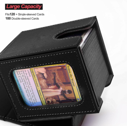 MTG Deck Box for Commander Display,Card Deck Box Fits 100 Double Sleeved Cards, - Image 3
