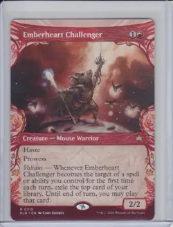 Emberheart Challenger (Showcase, Regular RARE #315, NM) Bloomburrow (BLB), MTG - Image 1