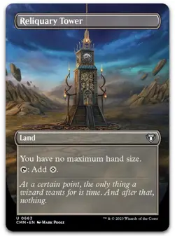 Reliquary Tower (Borderless) #663 (NM) Commander Masters CMM Magic MTG Foil - Image 1