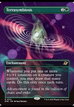 Borderless TERRASYMBIOSIS mtg NM-M Edge of Eternities 1 Rare - Image 1