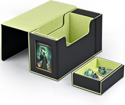 Card Deck Box with Display Window,Mtg Commander Deck Box Fits 200 Double-Sleeved - Image 1