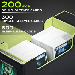 Card Deck Box with Display Window,Mtg Commander Deck Box Fits 200 Double-Sleeved - Image 5