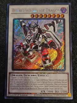 Yugioh! Borreload Savage Dragon - RA01-EN033 - Platinum Secret Rare - 1st Editio - Image 1