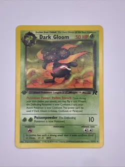 Dark Gloom Team Rocket 1st Edition 36/82 Uncommon Vintage Pokemon Card - Image 1