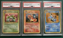 PSA 9-8 Pokemon Card CD Promo Charizard # 6 Blastoise # 9 Venusaur # 3 Japanese - Image 1