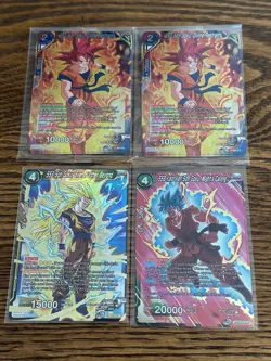 Dragon Ball Super Card Game SS3 Son Goku Even Further Beyond Super Rare + Promos - Image 1