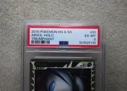 Graded PSA 6 EX-MT 2010 Pokemon TCG Triumphant ABSOL Holo Rare Game Card #91/102 - Image 2