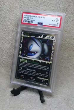 Graded PSA 6 EX-MT 2010 Pokemon TCG Triumphant ABSOL Holo Rare Game Card #91/102 - Image 4