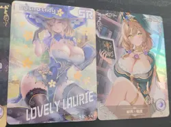 Lisa Genshin Impact Card Lot Waifu Anime 3 Cards Goddess Story - Image 3
