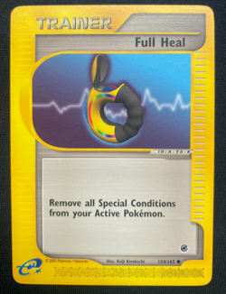 Full Heal 154/165 Pokemon Card Expedition Base Set Common WOTC (LP) - Image 1