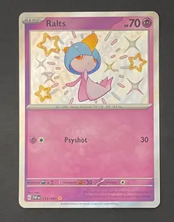 Pokemon Card Ralts 153/091 Paldean Fates - Near Mint - Image 1