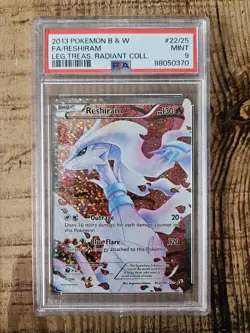 PSA 9 Reshiram RC22/RC25 - Radiant Collection - Pokemon Card - MINT - Image 1