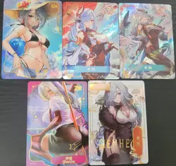 Shenhe Genshin Impact Card Lot Waifu Anime 5 Cards Goddess Story - Image 1