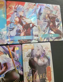 Shenhe Genshin Impact Card Lot Waifu Anime 5 Cards Goddess Story - Image 4
