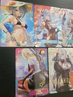 Shenhe Genshin Impact Card Lot Waifu Anime 5 Cards Goddess Story - Image 5