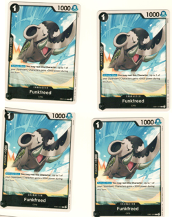 Set Of 4 Funkfreed EB01-044 Memorial Collection One Piece Trading Card - Image 1