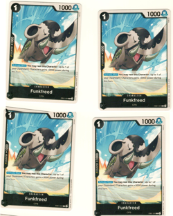 Set Of 4 Funkfreed EB01-044 Memorial Collection One Piece Trading Card - Image 3