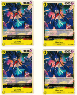 Set Of 4 Gastino EB01-053 Memorial Collection One Piece Trading Card - Image 1