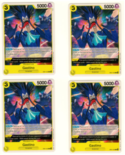 Set Of 4 Gastino EB01-053 Memorial Collection One Piece Trading Card - Image 3