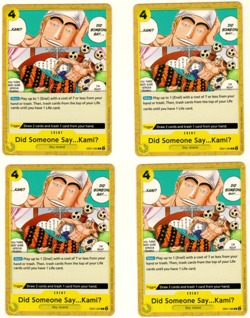 Set Of 4 Did Someone Say Kami EB01-060 One Piece Trading Card - Image 3