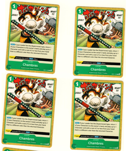 Set Of 4 Chambres EB01-020 One Piece Trading Card - Image 1