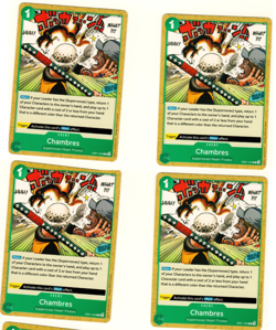 Set Of 4 Chambres EB01-020 One Piece Trading Card - Image 3