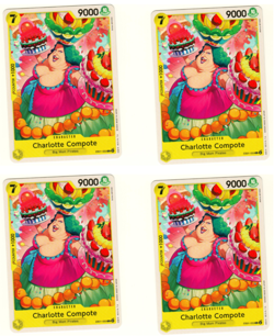 Set Of 4 Charlotte Compote EB01-055 Memorial Collection One Piece Trading Card - Image 3