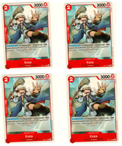 Set Of 4 Koza EB01-004 Memorial Collection One Piece Trading Card - Image 3