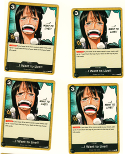 Set Of 4 I Want To Live!! EB01-050 One Piece Trading Card - Image 3