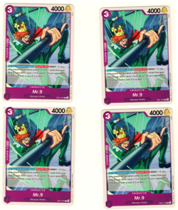 Set Of 4 Mr 9 EB01-037 Memorial Collection One Piece Trading Card - Image 1