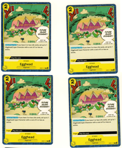 Set Of 4 Egghead OP07-117 500 Years in the Future One Piece Trading Card - Image 1