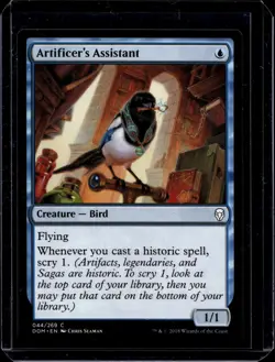 NM Artificer's Assistant, MTG, Dominaria, Magic the Gathering, 44 - Image 1