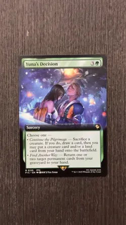 Yuna's Decision Extended Full Art | MTG Final Fantasy Commander FIC 125 - Image 1