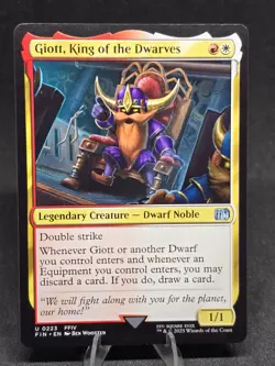 MTG Giott, King of the Dwarves 0223 Final Fantasy Uncommon NM - Image 1