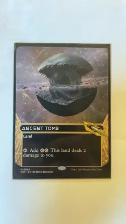 NM In Hand Ancient Tomb Ships Now EOE Borderless Full Art Mana Ramp MTG - Image 1