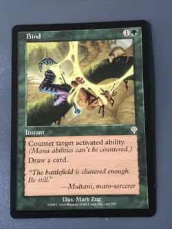 Bind MTG X1 Invasion NM Condition See Pics Front Back - Image 1