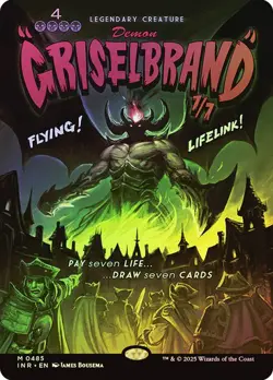 FOIL BORDERLESS Griselbrand ~ Innistrad Remastered [ NM ] [ Magic MTG ] - Image 1