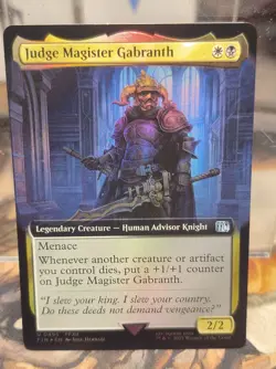 U 0495 Judge Magister Gabranth EXTENDED ART FOIL FFXII Final Fantasy Card MTG - Image 1