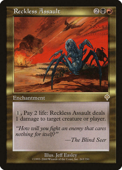 mtg magic Reckless Assault invasion ENGLISH Assaut temeraire - Image 1