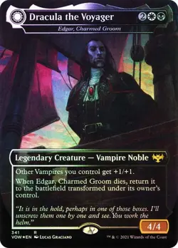 FOIL Dracula the Voyager (Edgar, Charmed Groom) ~ Crimson Vow [ NM ] [ MTG ] - Image 1