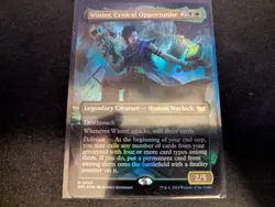 MTG Magic the Gathering FOIL Winter, Cynical Opportunist Borderless DSC! - Image 1