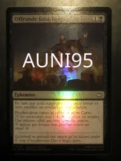 mtg magic Fanatical Offering FOIL FRENCH vf fr Offrande fanatique ixalan - Image 1