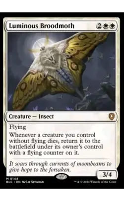 Luminous Broodmoth - 144 - NM - Commander: Bloomburrow - MTG - Image 1
