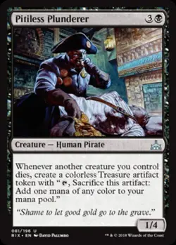 MTG English Pitiless Plunderer NM Normal Rivals of Ixalan - Image 1