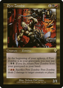mtg magic pyre zombie invasion ENGLISH Zombie des buchers - Image 1