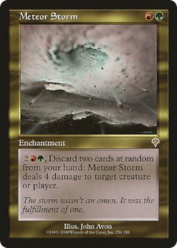 mtg magic Meteor Storm invasion ENGLISH Tempete de meteores - Image 1