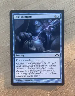 MTG FOIL Last Thoughts Gatecrash Magic the Gathering Peter Mohrbacher - Image 1